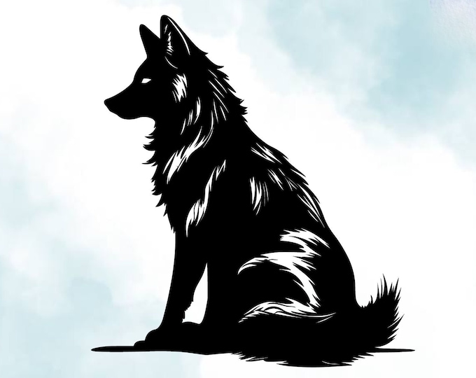 Dire Wolf Vinyl Decal: Weather-Resistant Vinyl Sticker
