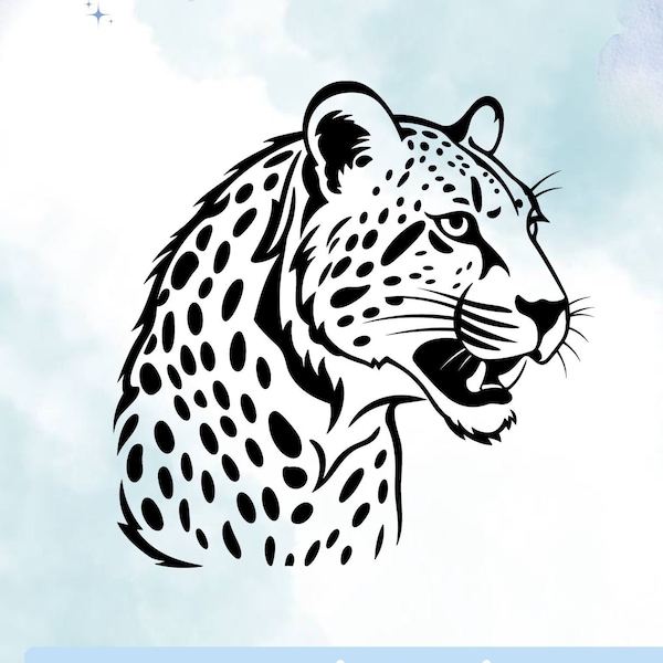 Exquisiter Gepard Vinyl Aufkleber - Hochwertiger Tierdruck Aufkleber für Laptops, Autos, Wasserflaschen, Notebooks und mehr - Einzigartiges Geschenk