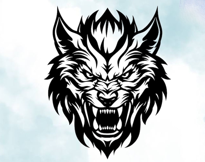 Werewolf Vinyl Decal: Customizable Car Laptop Sticker