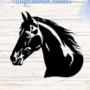Adesivo in vinile per cavalli: adesivo equestre resistente, silhouette western
