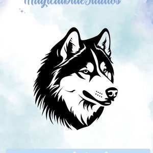 Alaskan Malamute Vinyl Decal - Durable Dog Sticker for Laptops, Cars & More - Unique Pet Lover Gift