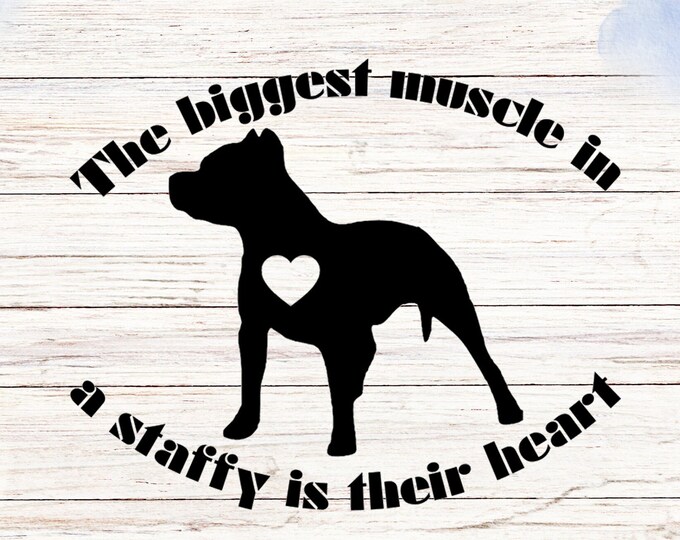 Funny Pit Bull Dog Car Decal - Vinyl Window Sticker Vehicle Laptop Personalized Pet Gift