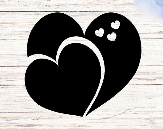 cute heart decal, Car decal, car stickers, car accessories, wall art, wall decor, wall prints, wall stickers, wall art prints