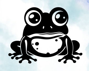 Frog Vinyl Decal - Premium Quality Wall Art, Car Sticker, Laptop Decal - Unique Design & Eco-Friendly Material - Perfect for Nature Lovers