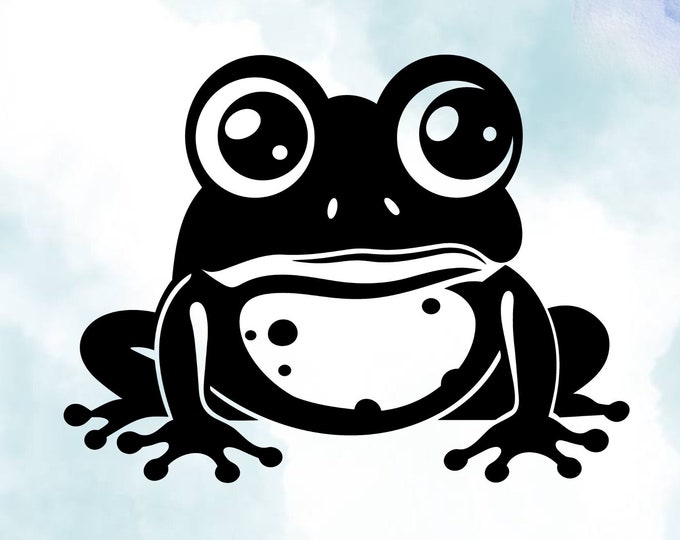 Frog Vinyl Decal: Eco-Friendly Wall Art, Car Sticker