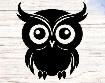 Cute Owl Vinyl Decal Sticker, Adorable Bird Design for Laptops, Water Bottles, Cars, and More, Nature Decal for Nursery, Wall Art, or Window
