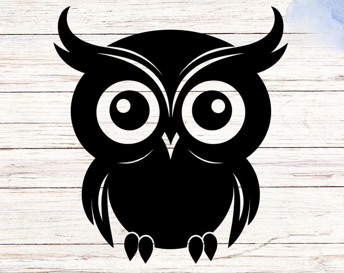 Cute Owl Vinyl Decal Sticker, Nursery Decor, Laptop Decal