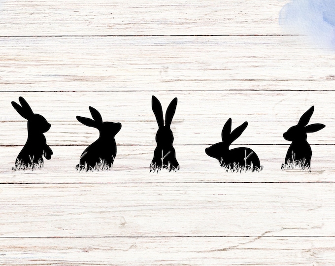 Rabbit Vinyl Waterproof Sticker - Gift for Nature Lovers Garden Decor Women Bunny Enthusiasts