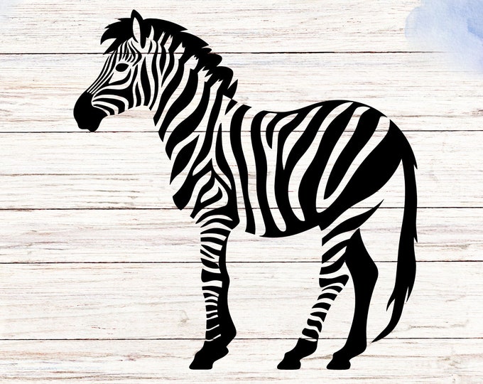 Zebra Vinyl Decal: Waterproof Animal Print Sticker