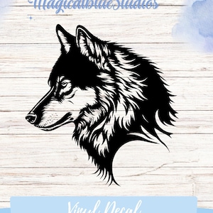 Wolf Head Vinyl Decal: Car, Van, Truck, Laptop Sticker
