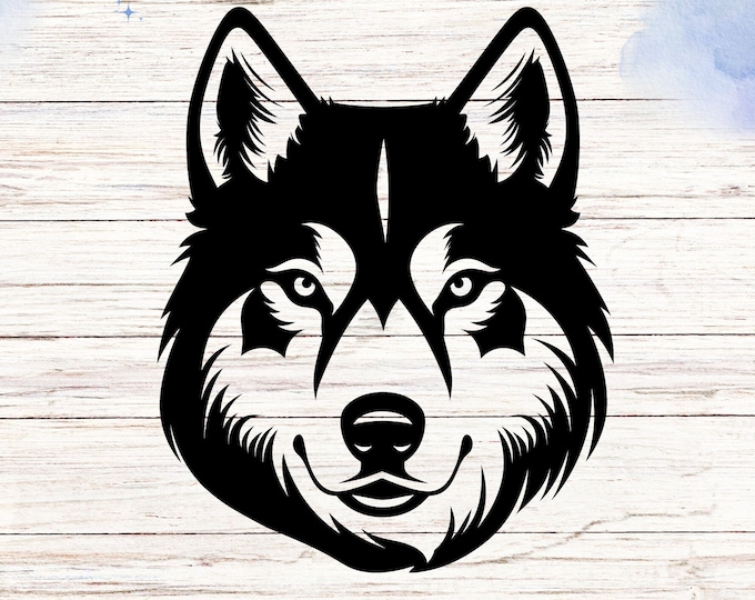 Siberian Husky Vinyl Decal: Waterproof Dog Lover Gift