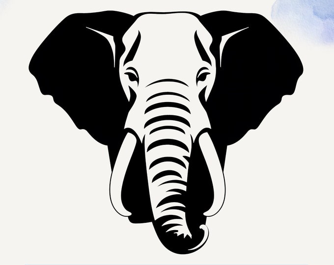 Elephant Vinyl Decal – Cute Safari Animal Sticker for Laptops & Cars