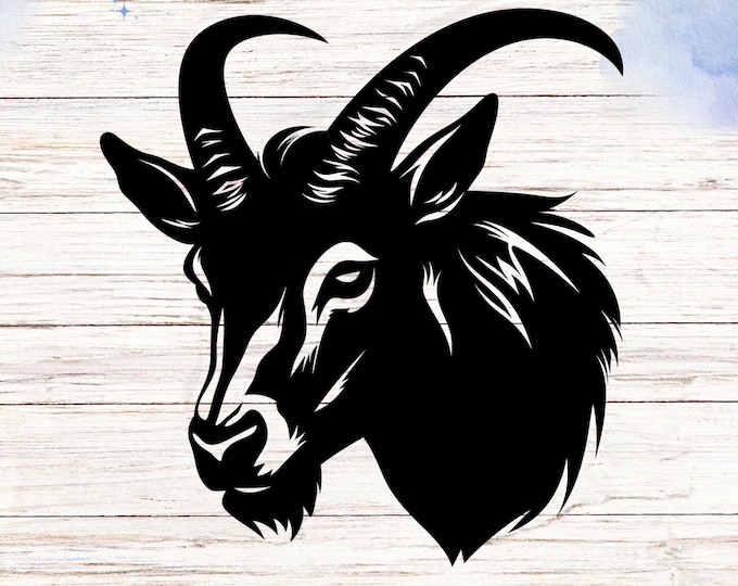 Goat Vinyl Decal: Handmade Waterproof Laptop/Car Sticker
