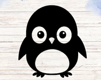 Cute Penguin Vinyl Decal | Nursery Wall Decor, Laptop Sticker