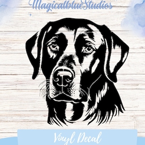 Labrador Retriever Vinyl Decal: Car, Van, Truck Sticker