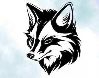 Adesivo in vinile Fox: elegante adesivo resistente alle intemperie per auto/laptop
