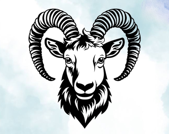 Ram Vinyl Decal: Zodiac Aries Car/Wall Sticker