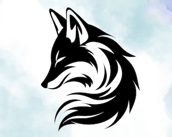 Adesivo in vinile Fox: adesivo resistente alle intemperie per auto, laptop e finestrini