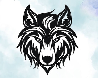 Calcomanía de vinilo de lobo: calcomanía única de vida silvestre para auto, decoración impermeable para autos