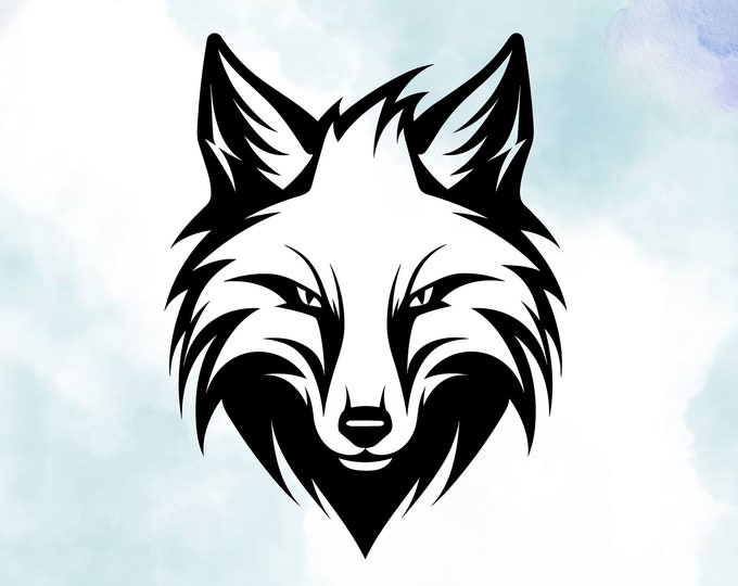 Fox Vinyl Decal: Weather-Resistant Car, Laptop, Window Sticker