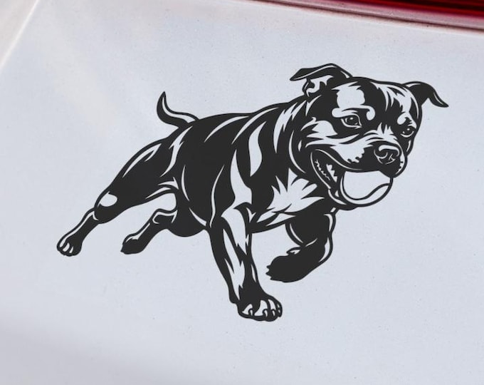 Staffordshire Bull Terrier Vinyl Decal Sticker Durable Glossy Decor
