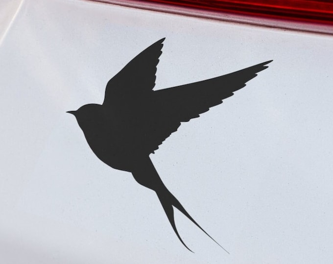 Swallow Bird Vinyl Decal: Weatherproof Outdoor Sticker