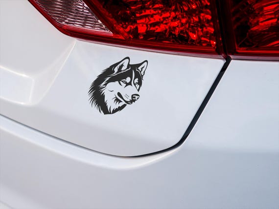Alaskan Malamute Vinyl Decal: Waterproof Dog Sticker for Cars, Laptops & Pet Lover Gift