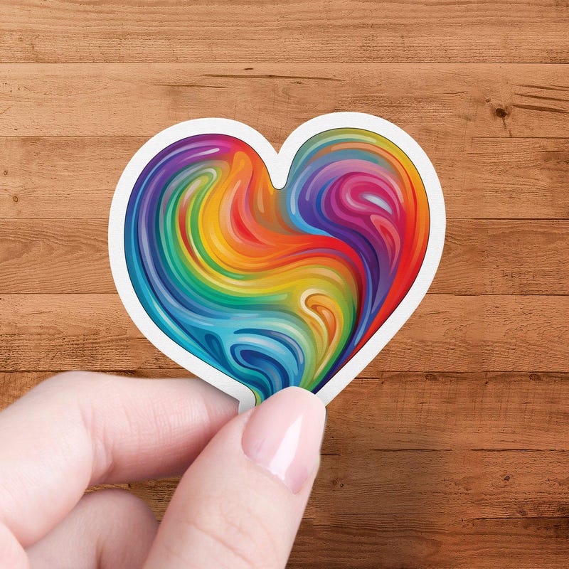 Heart Decal - Etsy