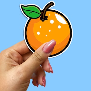 Mini Orange Sticker Pack, śliczne pomarańczowe naklejki na telefon, naklejki na laptopa, małe naklejki na etui na telefon, naklejki Y2k, modne naklejki 1"