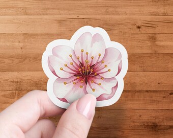 Glänzender Sakura-Blüte gestanzter Aufkleber für Laptop und Journal
