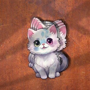Kawaii Katze Aufkleber: Aquarell Aufkleber