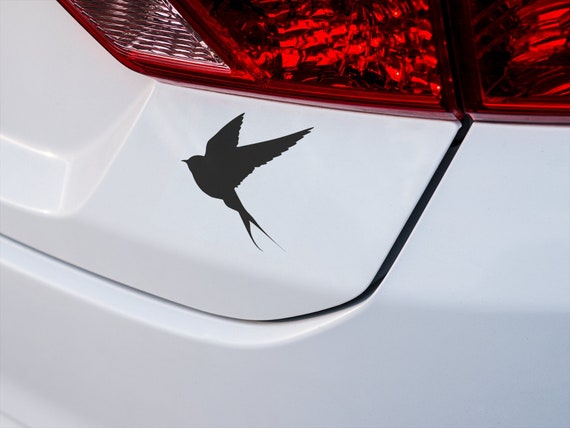 Swallow Bird Vinyl Decal: Weatherproof Outdoor Sticker