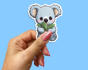 Cute Koala Vinyl Sticker - Australian Wildlife Art Decal