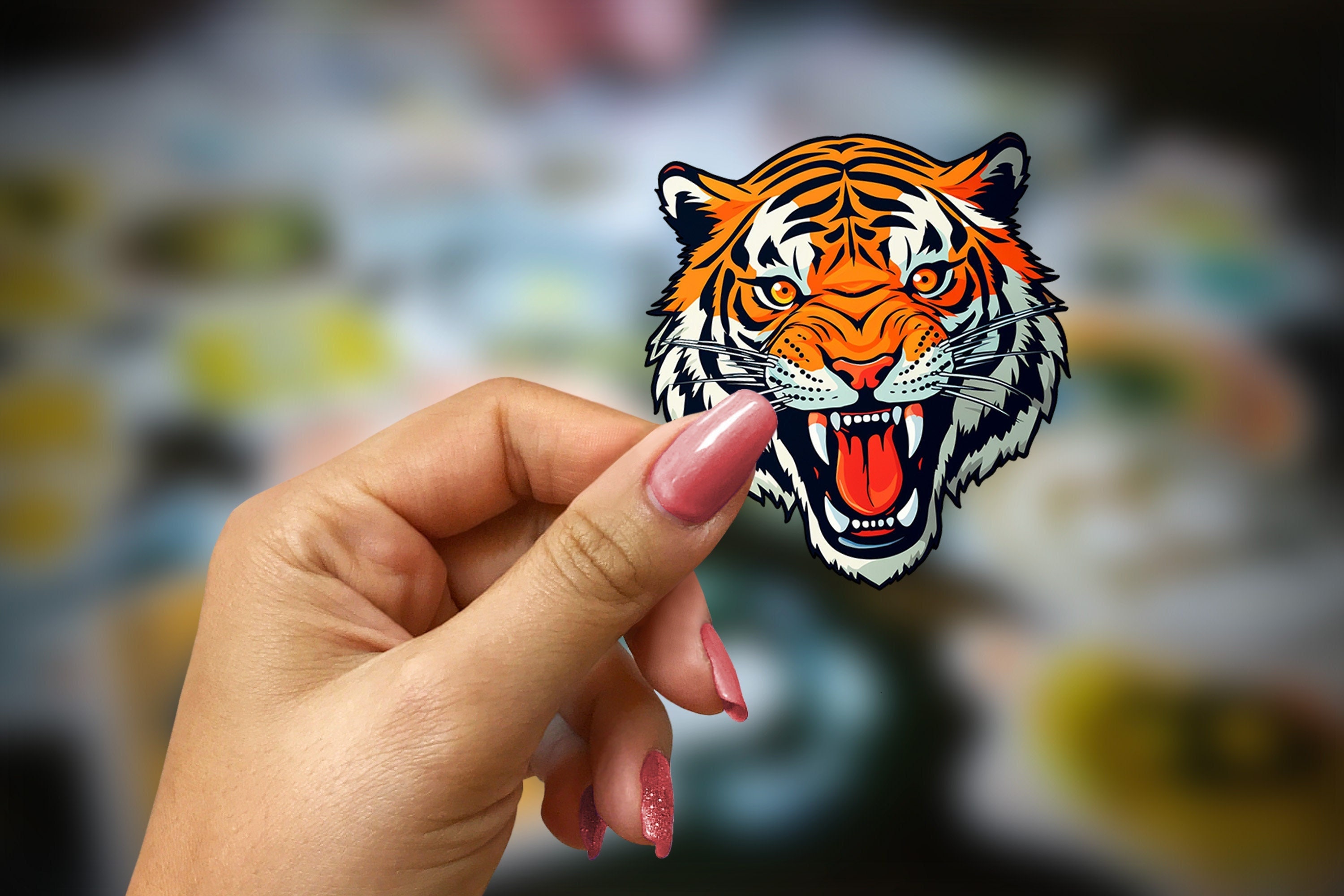 Tigress Face Kit, Costume Tiger Face, Tiger Body Stickers