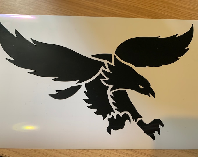 Flying Eagle Vinyl Sticker Waterproof Car Laptop Decal Bumper Bird Wildlife Nature Outdoor