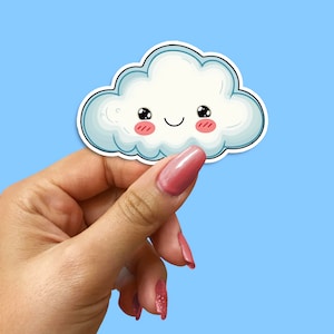 Paquete de pegatinas Sweet Kawaii Cloud - Diversión para niños, portátiles, teléfonos, coches y ventanas - Calcomanías decorativas
