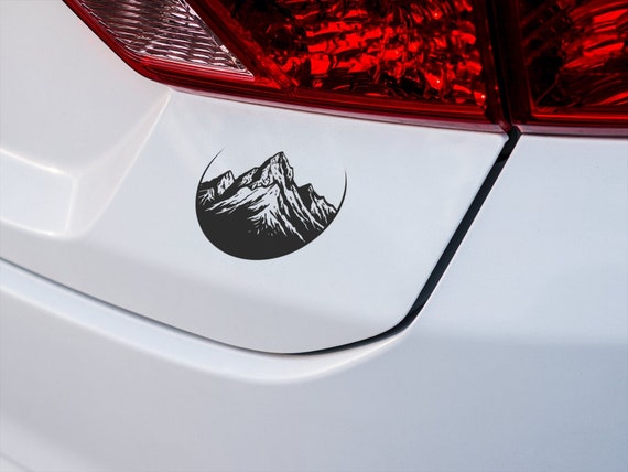 Mountain Range Vinyl Decal: Nature Car/Laptop Sticker
