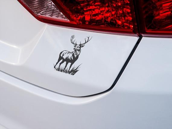 Deer Vinyl Decal: Wildlife Car Sticker, Rustic Cabin Decor