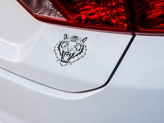 Roaring Tiger Head Vinyl Decal: Car, Laptop, Wall Art