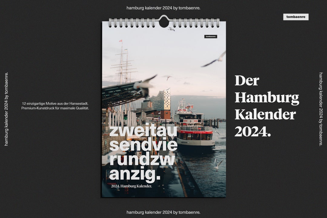 Premium Hamburg Kalender 2024 Hamburg tombaenre Versandkostenfrei - Etsy.de