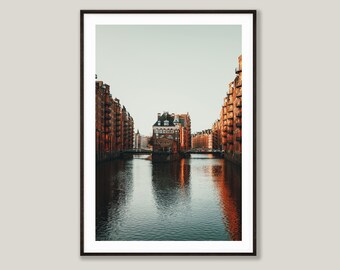 Pôster Premium de Hamburgo - No Castelo da Água - Frete Grátis | tombaenre®