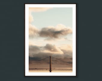 Lisbon Poster – 25 de Abril Bridge | Portugal wall art on matte photo paper | 5 sizes, free shipping | tombaenre®