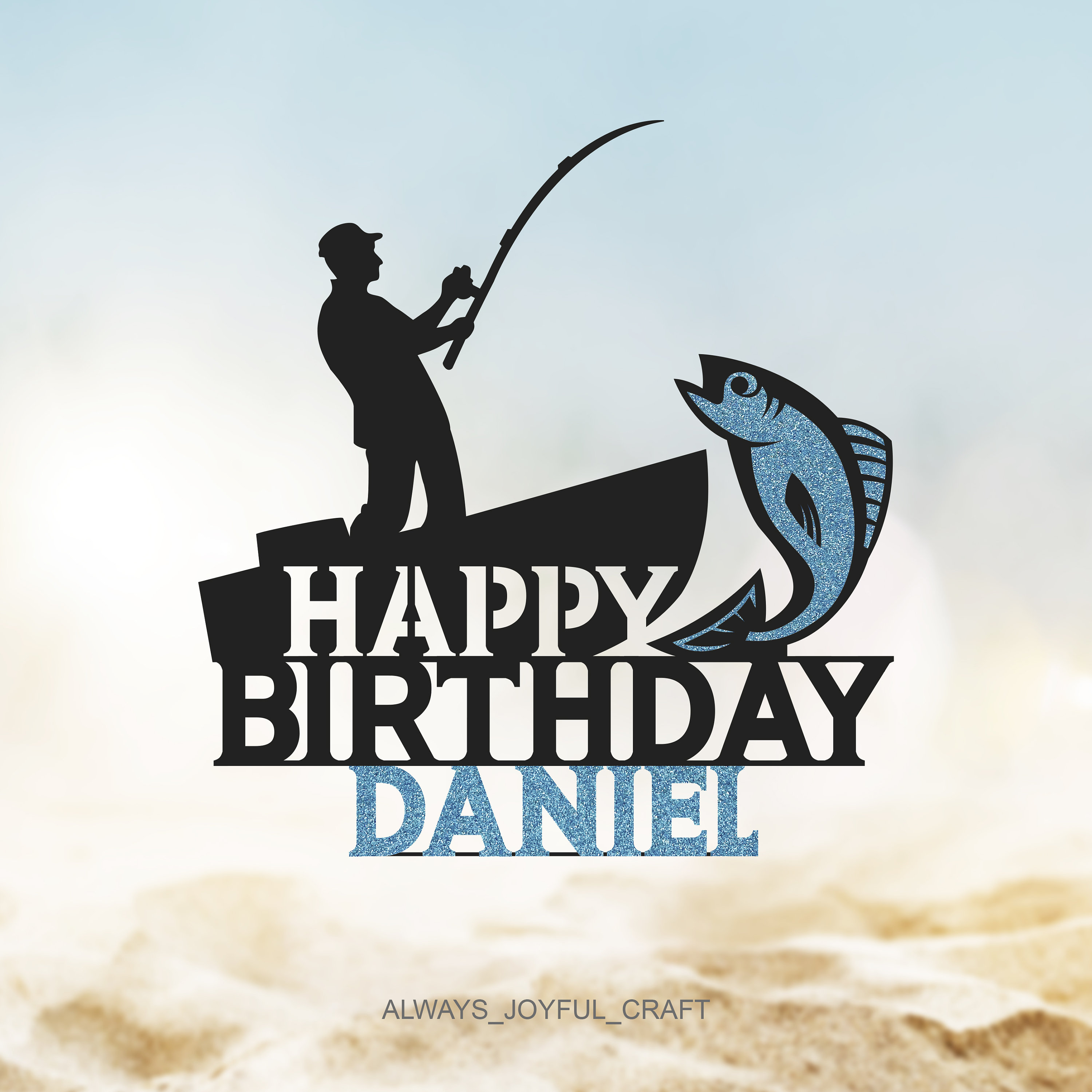 Fishing Cake Topper -  Canada