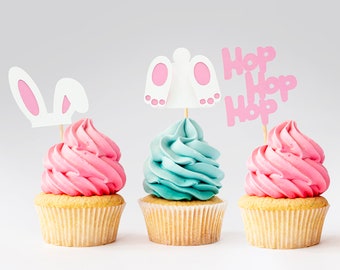 SVG Easter bunny Cupcake topper/ SVG files/ Easter design