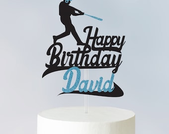 Baseball cake topper/Personalize topper/ Birthday cake topper/ Custom Name Topper/ Birthday decoration/ Cake decoration/sports