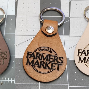 Custom leather keychain / tag / lanyard