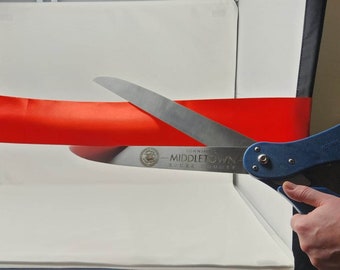 Large Ceremonial Scissors Custom Engraved / Ribbon Cutting / Grand opening / Store / Business