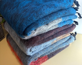Handmade Himalayan Yak Wool Blend Scarf: Soft Warm Shawl Wrap Accessories Ideal Gift u7