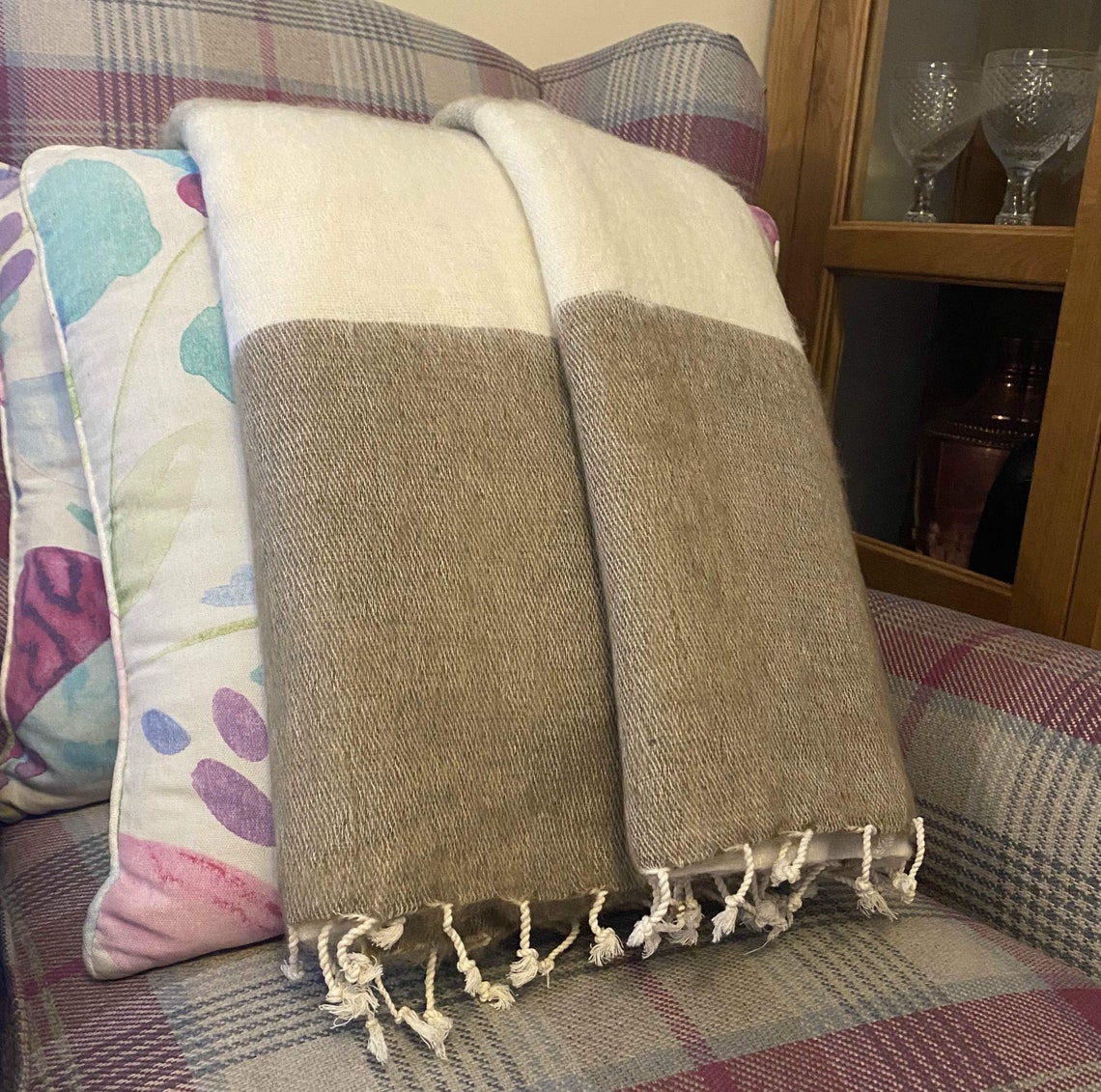 Yak Wool Blanket/ Living room Throw /Sofa Throw /Travel Throw/ Etsy