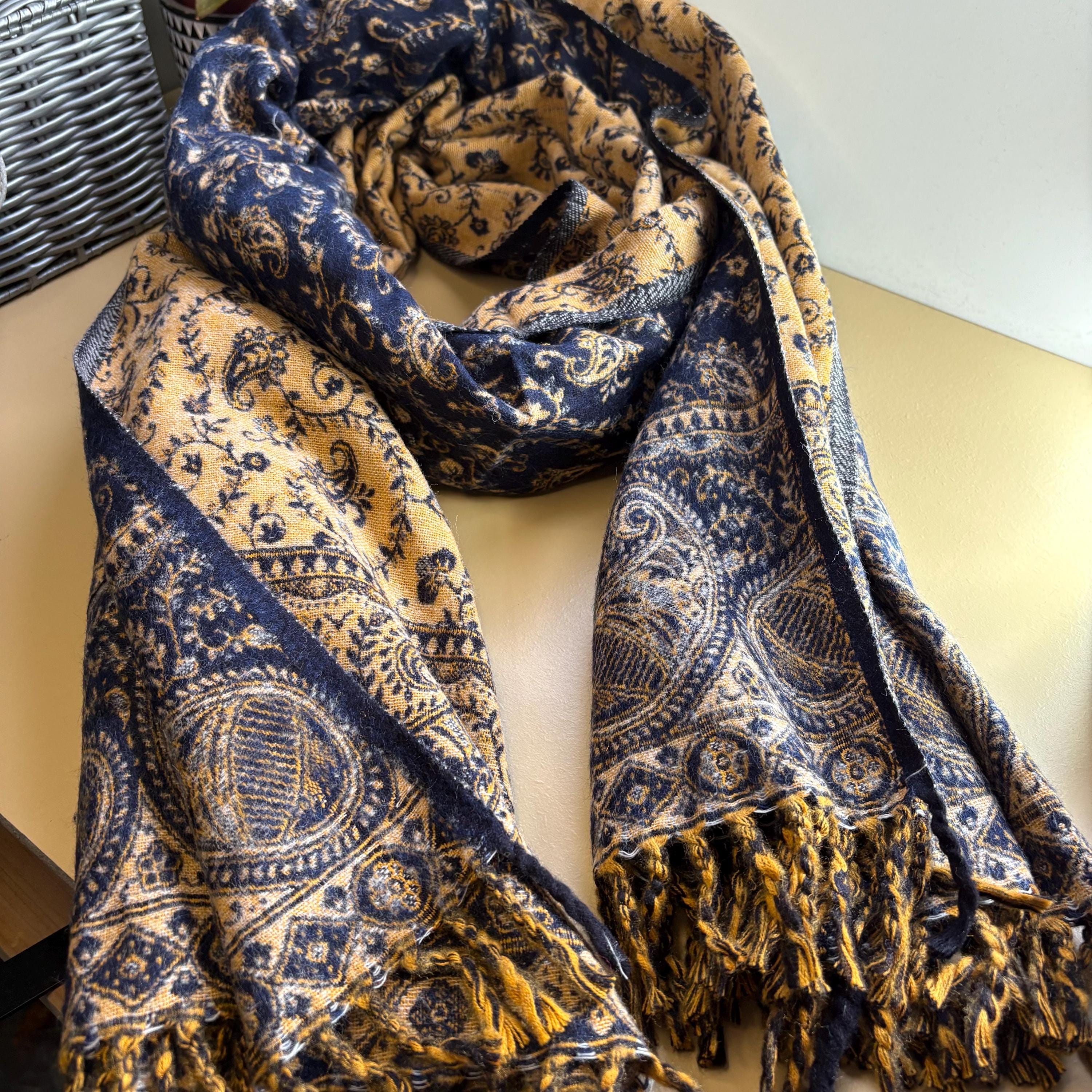 Yak wool scarf red - Etsy 日本